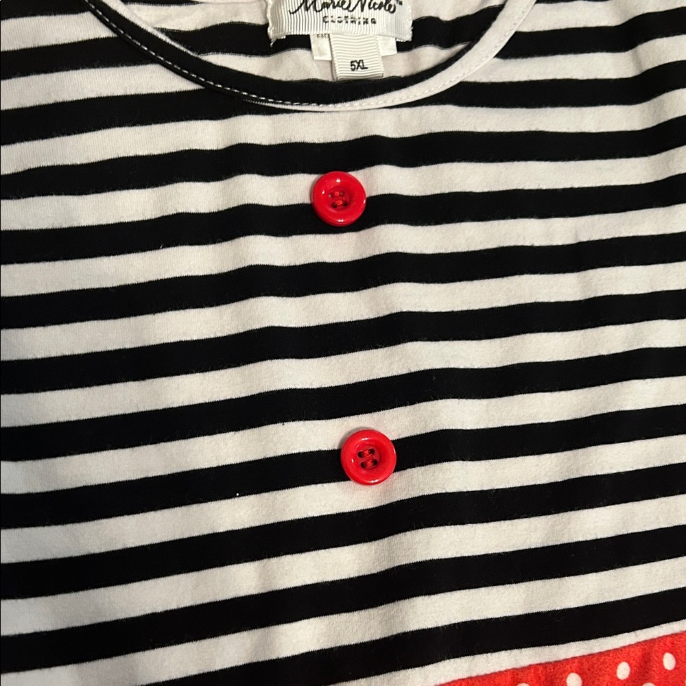 Charming Striped and Heart Kids Dress - Picture 3 of 7
